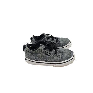 Vans Toddler Atwood Gray & Black Slip On Sneakers size 7